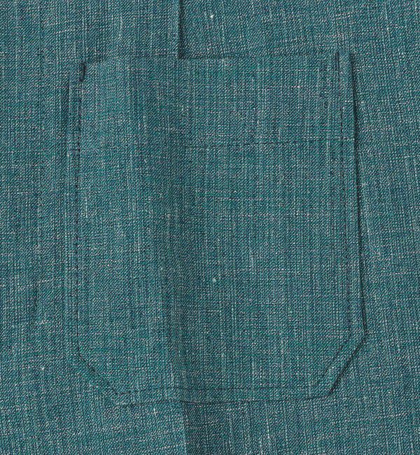 CABaN「コットンリネンスラブ ポケットワイドパンツ」|チノ|