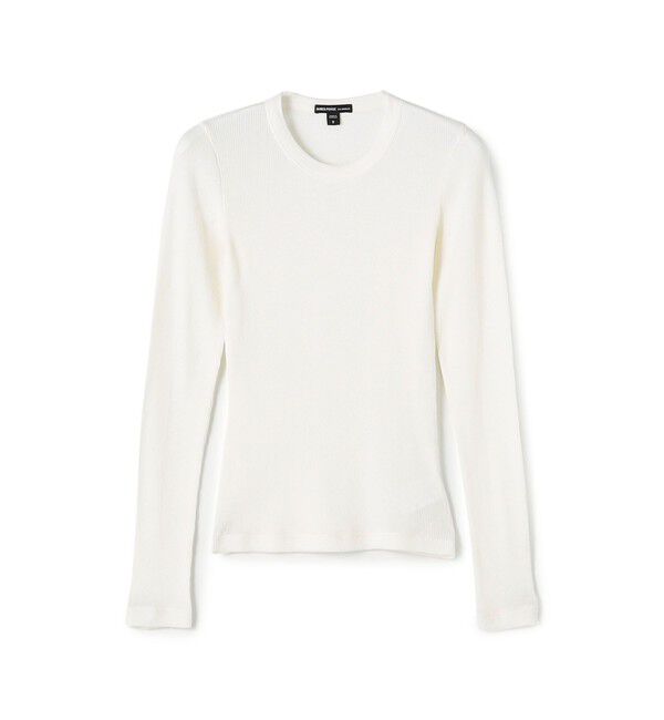 JAMES PERSE「コットンウールリブ クルーネックプルオーバー WCGR3245」|Tシャツ・カットソー|11 ホワイト