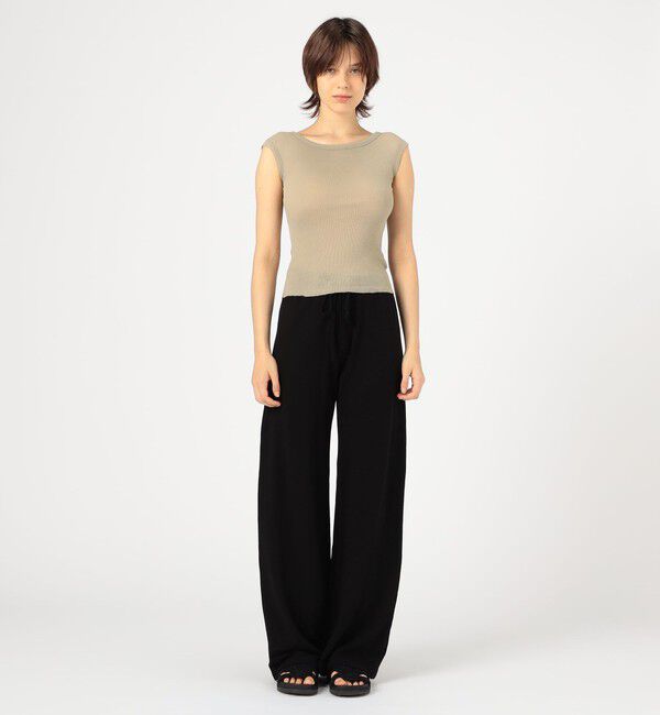 JAMES PERSE「コットンカシミヤブレンド ボートネックトップス WVA3206」|Tシャツ・カットソー|