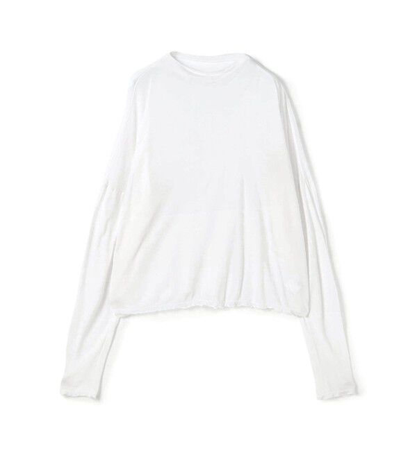 GALERIE VIE「レーヨンカシミヤジャージー ビルドネックプルオーバー」|Tシャツ・カットソー|11 ホワイト