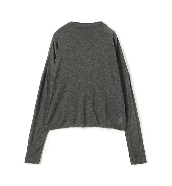 GALERIE VIE「レーヨンカシミヤジャージー ビルドネックプルオーバー」|Tシャツ・カットソー|17 チャコールグレー