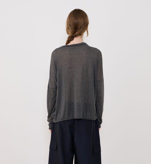 GALERIE VIE「レーヨンカシミヤジャージー ビルドネックプルオーバー」|Tシャツ・カットソー|