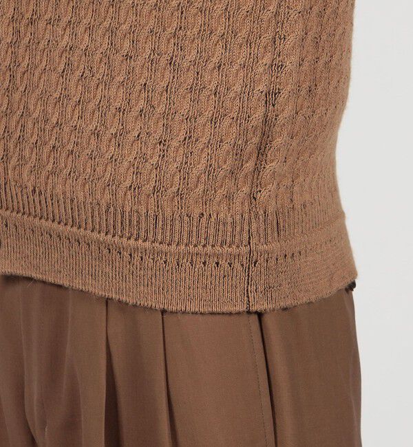 TOMORROWLAND MENS「TOMORROWLAND tricot アルパカポリエステルケーブル Vネックカーディガン」|カーディガン|