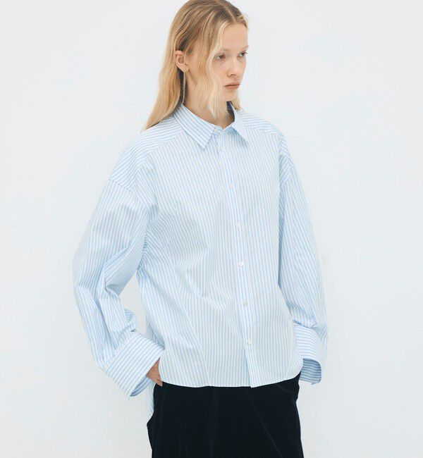 CABaN「コットン ロンドンストライプ ボリュームシャツ」|シャツ・ブラウス|