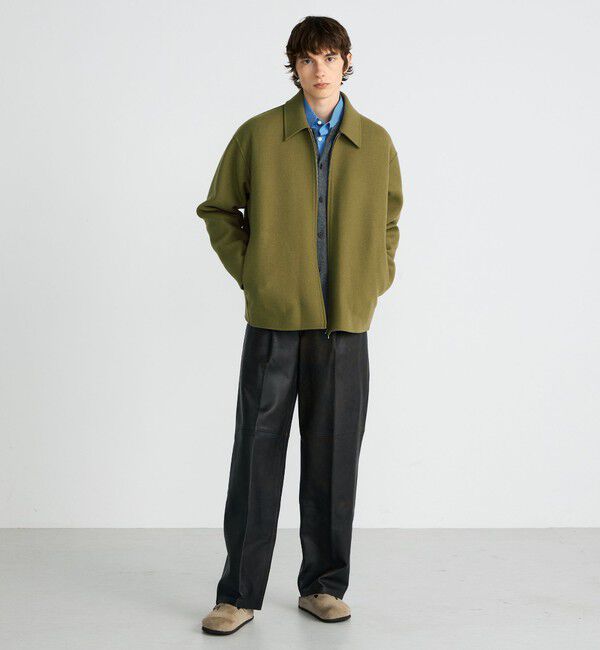 Edition「ウールカシミヤダブルフェイス ジップブルゾン」|ブルゾン・スタジャン|