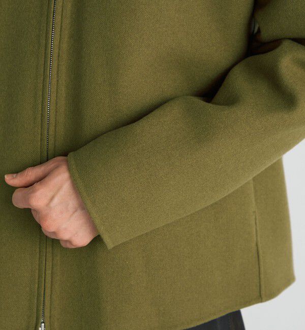 Edition「ウールカシミヤダブルフェイス ジップブルゾン」|ブルゾン・スタジャン|