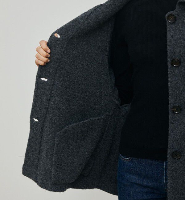 DES PRES「ライトウールニット ステンカラーコート」|ステンカラーコート|