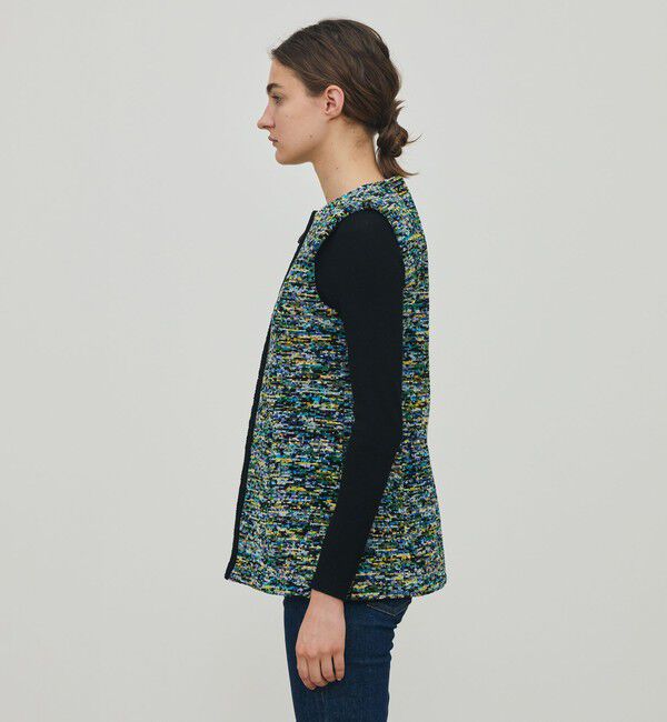 DES PRES「モザイクモール  クルーネックジレ」|ベスト・ジレ|