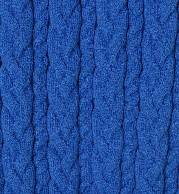 MACPHEE「ハイブリットコットンケーブル Vネックプルオーバー」|ニット・セーター|