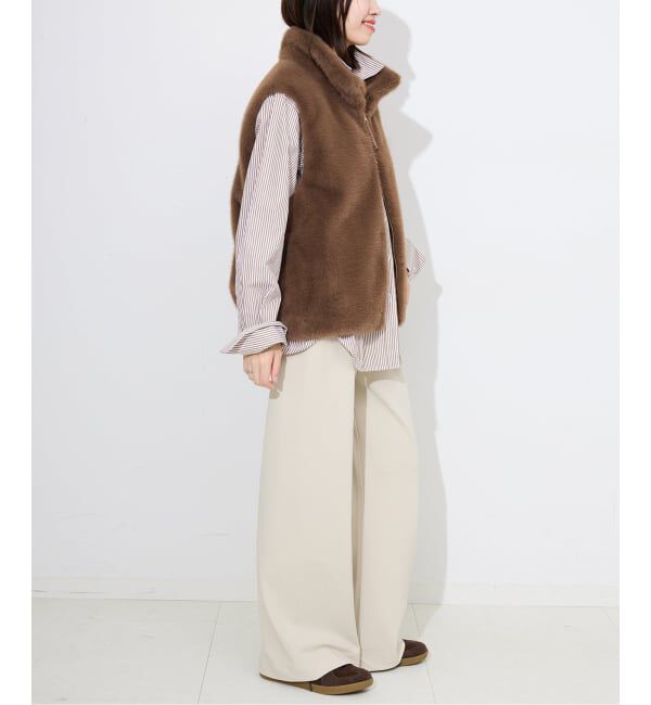 SLOBE IENA「ミンクエコファーベスト」|ダウンベスト・ベスト|