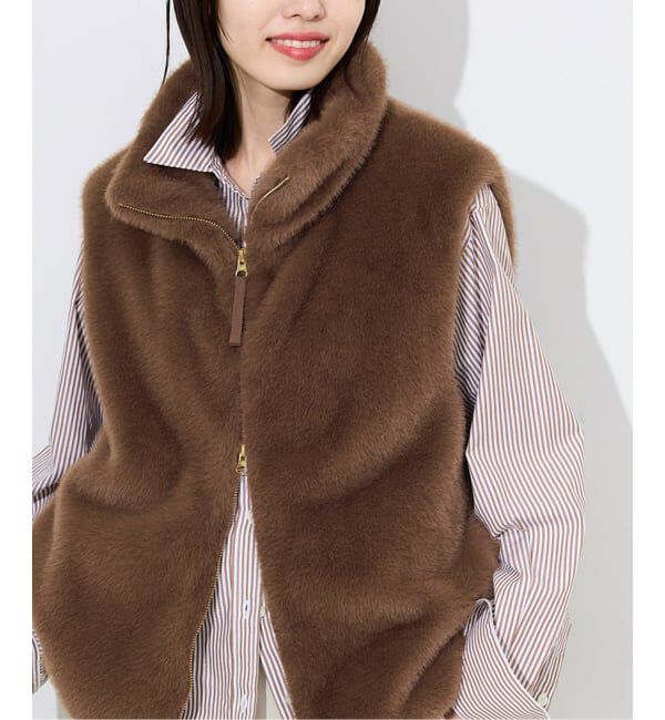 SLOBE IENA「ミンクエコファーベスト」|ダウンベスト・ベスト|