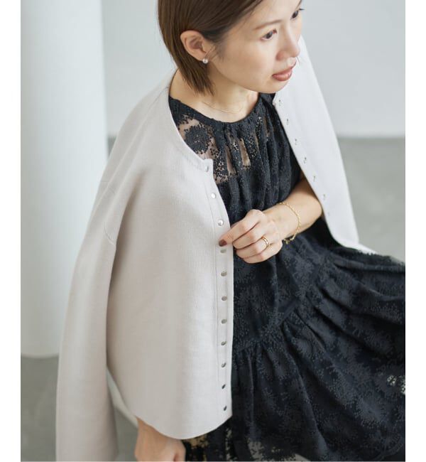 IENA「フラワーレース ペプラムブラウス」|シャツ・ブラウス|