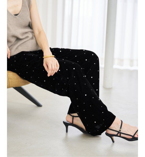 IENA「COUTURE D&rsquo;ADAM/クチュールドアダム Glitter PT ベロアイージーパンツ 221」|その他|