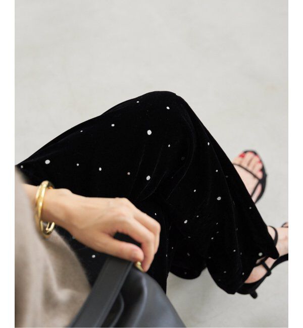 IENA「COUTURE D&rsquo;ADAM/クチュールドアダム Glitter PT ベロアイージーパンツ 221」|その他|