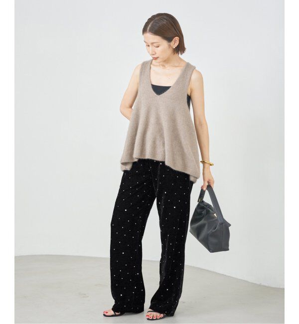 IENA「COUTURE D&rsquo;ADAM/クチュールドアダム Glitter PT ベロアイージーパンツ 221」|その他|