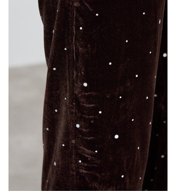 IENA「COUTURE D&rsquo;ADAM/クチュールドアダム Glitter PT ベロアイージーパンツ 221」|その他|