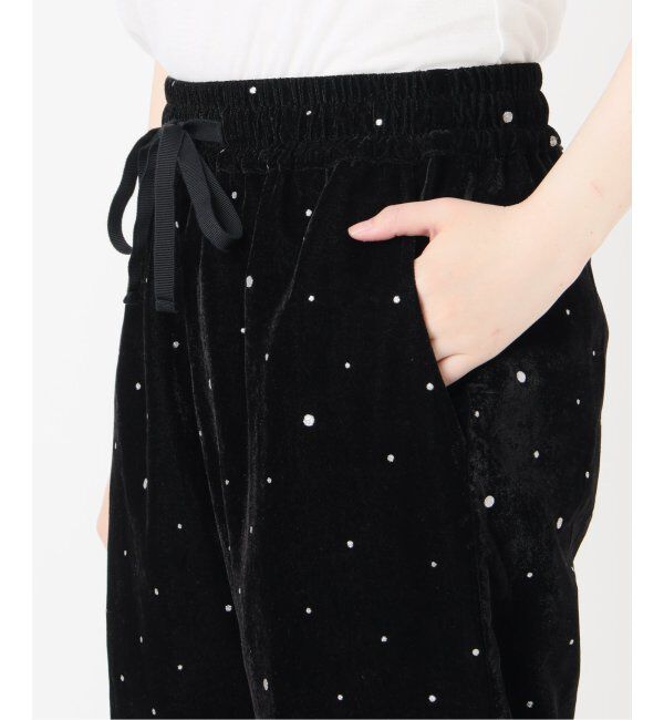 IENA「COUTURE D&rsquo;ADAM/クチュールドアダム Glitter PT ベロアイージーパンツ 221」|その他|