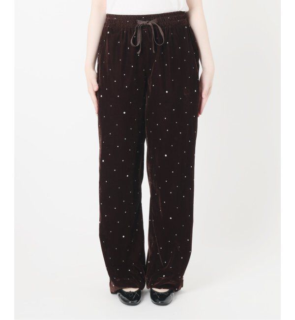 IENA「COUTURE D&rsquo;ADAM/クチュールドアダム Glitter PT ベロアイージーパンツ 221」|その他|