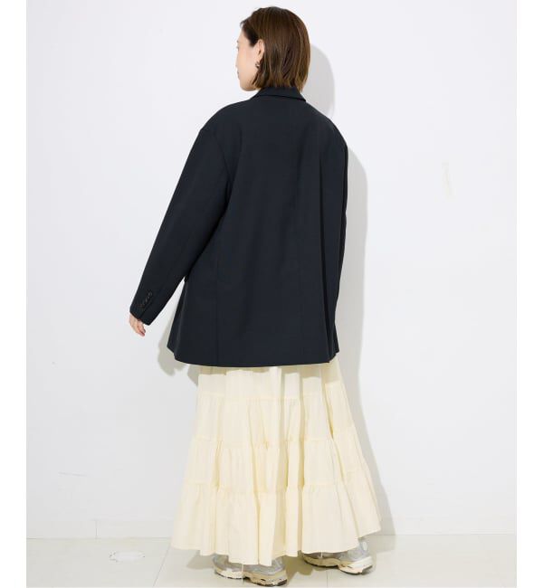 SLOBE IENA「シルキータッサーティアードスカート」|スカート|