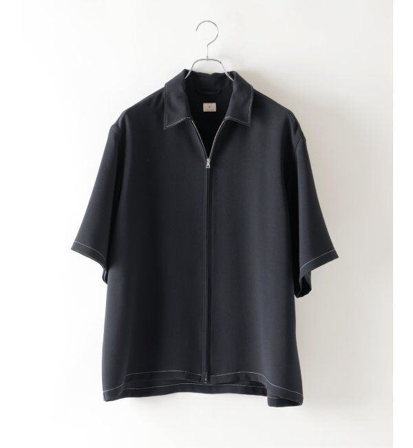 EDIFICE「E. Waving Dobby ZIP シャツ」|シャツ・ブラウス|