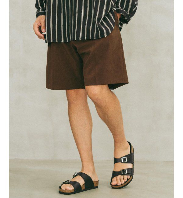 EDIFICE「シャンタン ベルテッド 2プリーツ ショーツ」|その他|