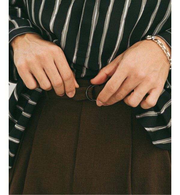 EDIFICE「シャンタン ベルテッド 2プリーツ ショーツ」|その他|