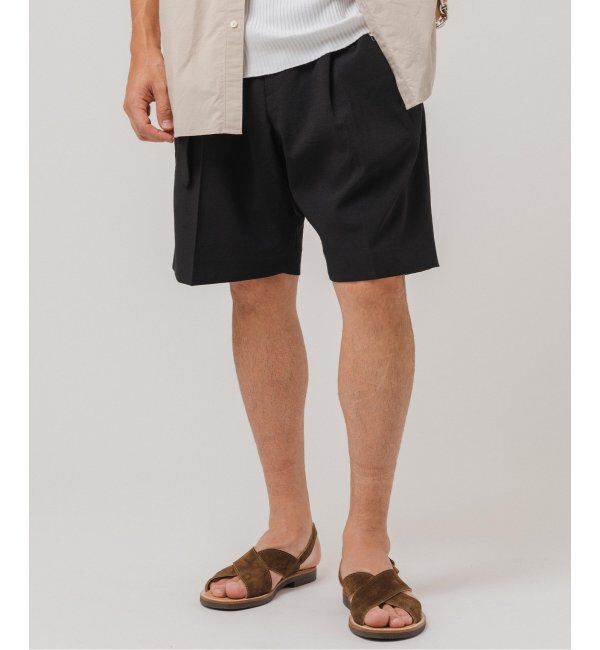 EDIFICE「シャンタン ベルテッド 2プリーツ ショーツ」|その他|