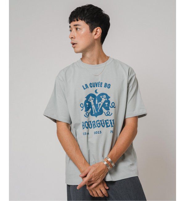 EDIFICE「Vin de France 別注 Tシャツ」|Tシャツ・カットソー|サックスブルー B