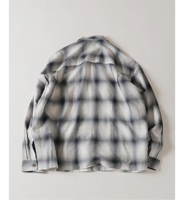 J.S.Homestead「J.S.Homestead / リラックス オンブレ オープン カラー シャツ」|シャツ・ブラウス|