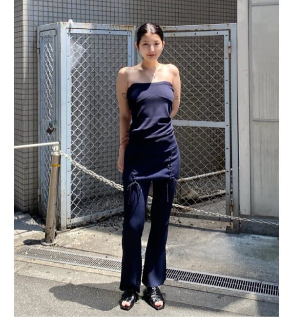 Oriens JOURNAL STANDARD「レースアップニットフレアパンツ」|その他|