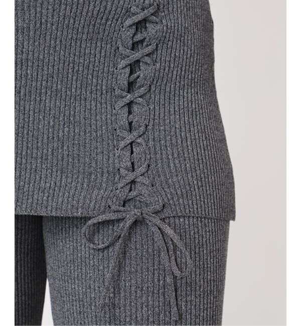 Oriens JOURNAL STANDARD「レースアップニットフレアパンツ」|その他|