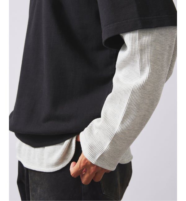 JOURNAL STANDARD relume「【60&rsquo;s】ヴィンテージピグメントスウェットT + レイヤードサーマル 2点セット」|Tシャツ・カットソー|