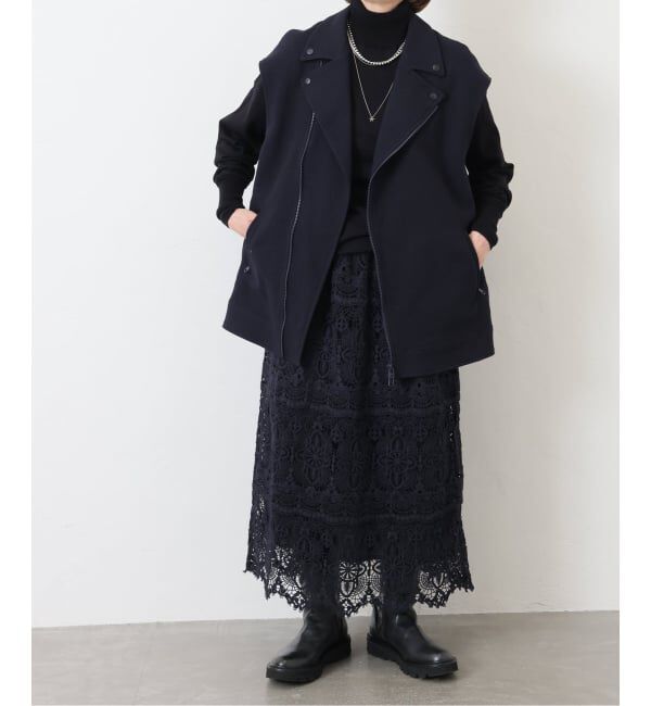 journal standard luxe「MIXツィードライダースベスト」|ダウンベスト・ベスト|