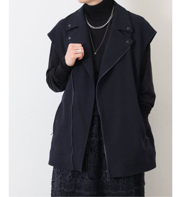 journal standard luxe「MIXツィードライダースベスト」|ダウンベスト・ベスト|