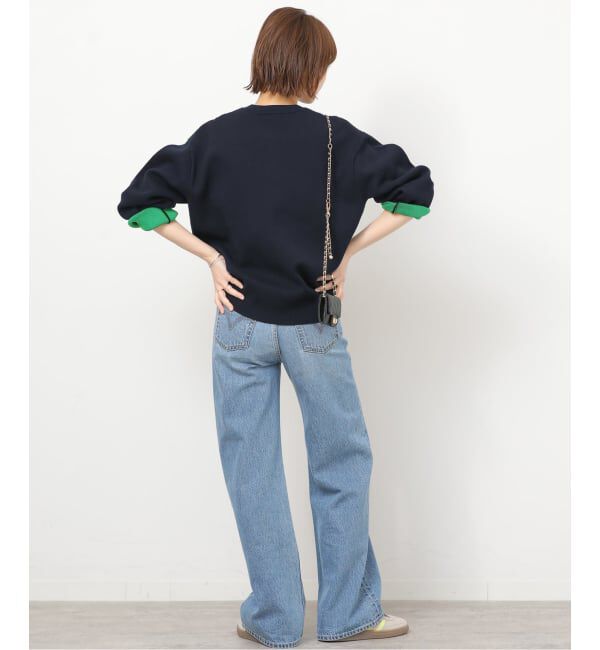 JOURNAL STANDARD relume「《予約》ダブルニットコントラストプルオーバー」|ニット・セーター|