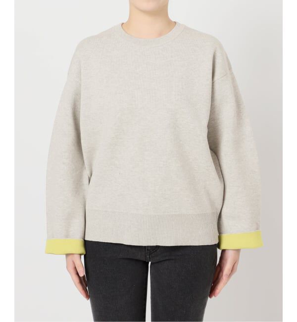 JOURNAL STANDARD relume「《予約》ダブルニットコントラストプルオーバー」|ニット・セーター|