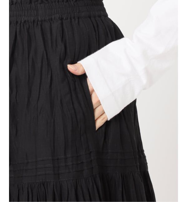 JOURNAL STANDARD relume「《WEB限定追加予約》コットンボイルクリンクルティアードスカート」|スカート|