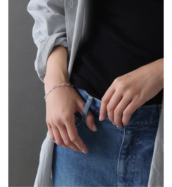 Spick and Span「【SAMH by LILAS】アラメチェーン17cmブレスレット SV」|ブレスレット・バングル|