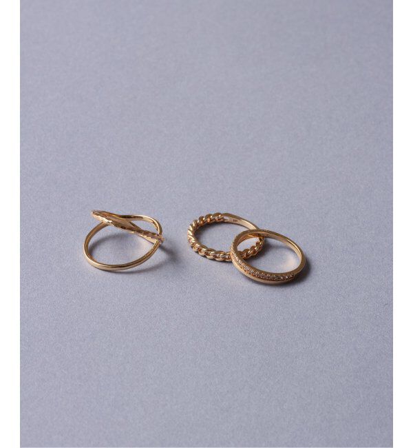 Lilas by Spick&Span「チェーンピンキーリング K10」|リング|