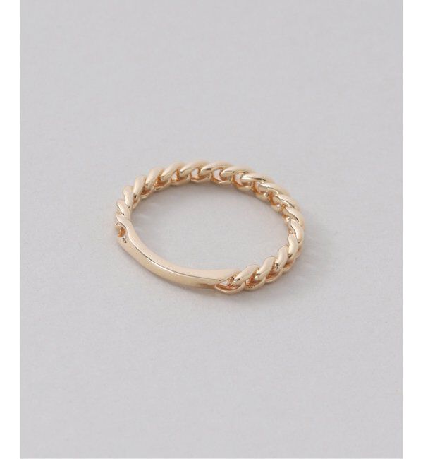 Lilas by Spick&Span「チェーンピンキーリング K10」|リング|