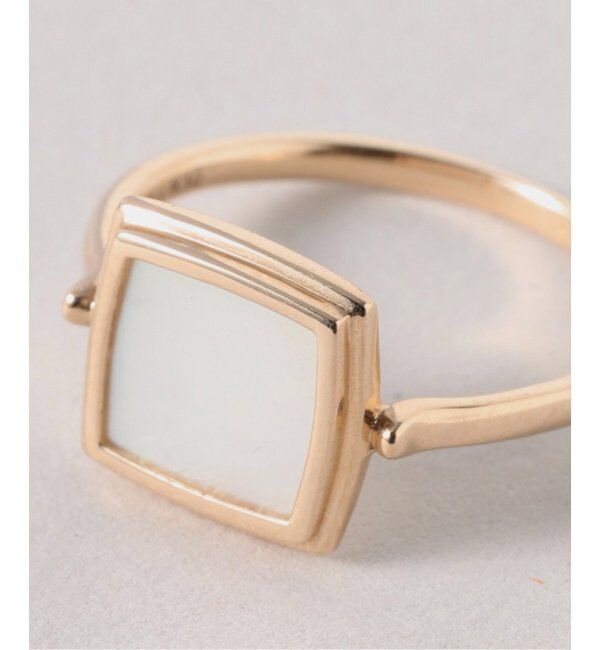 Lilas by Spick&Span「スクエアシェルリング K10」|リング|