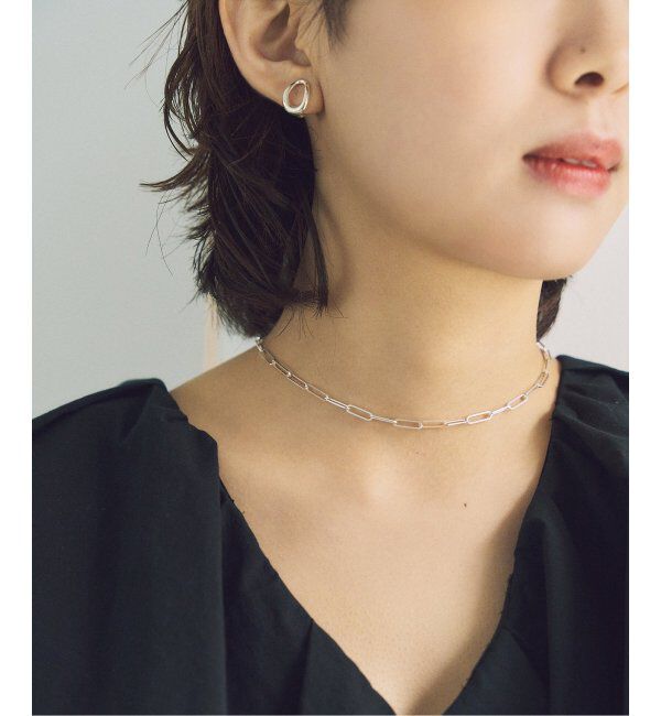 Spick and Span「【SAMH by LILAS】カラビナペーパークリップチェーンネックレス SV」|ネックレス|