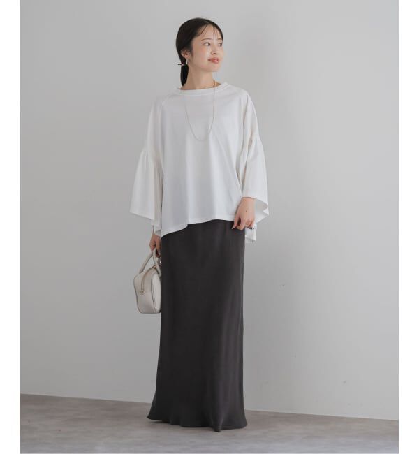 NOBLE「《追加》COG THE BIGSMOKE/コグザビッグスモーク LAURA GATHERED SLV TOP」|Tシャツ・カットソー|