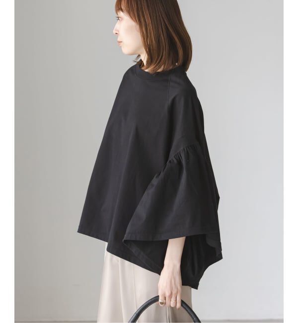 NOBLE「《追加》COG THE BIGSMOKE/コグザビッグスモーク LAURA GATHERED SLV TOP」|Tシャツ・カットソー|