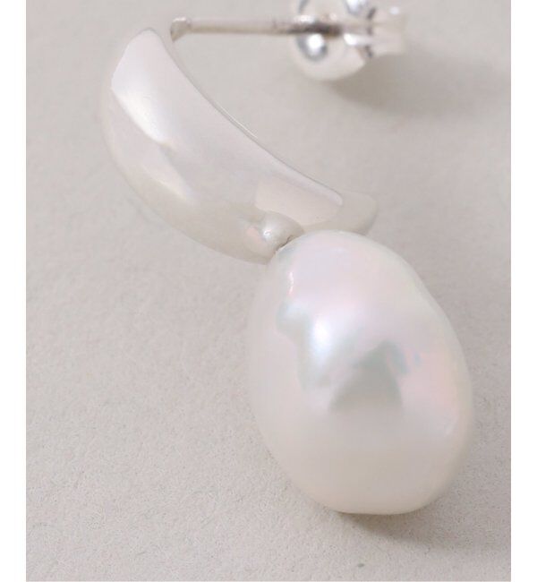 Spick and Span「《WEB限定》【SAMH by LILAS】ケシパールフープピアス SV(両耳)」|ピアス|