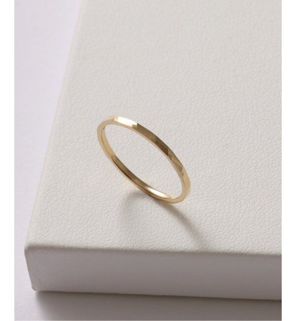 Lilas by Spick&Span「スロープラインピンキーリング K10」|リング|