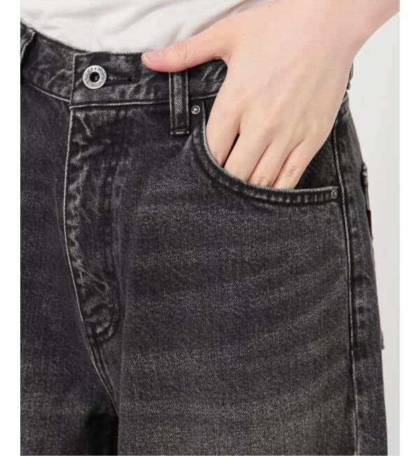 Spick and Span「5 1/2 BAGGY DENIM (Black）」|デニム|