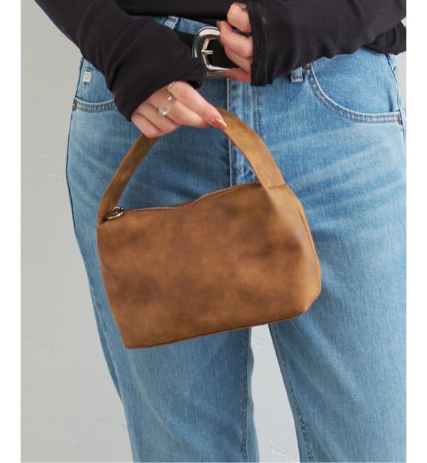 U by SPICK&SPAN「tuo/テュオ PUDDING MINI HANDLE」|ハンドバッグ|キャメル