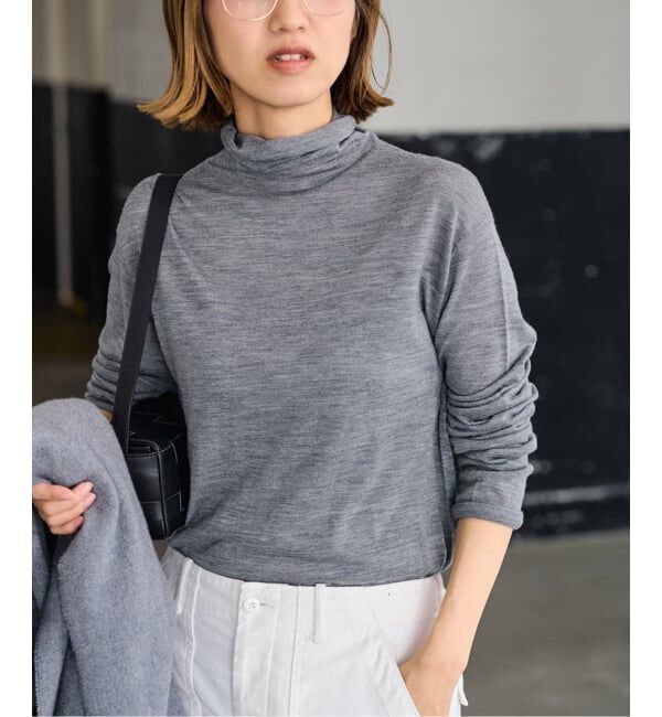 FRAMeWORK「18ゲージタートルネック」|ニット・セーター|グレーC