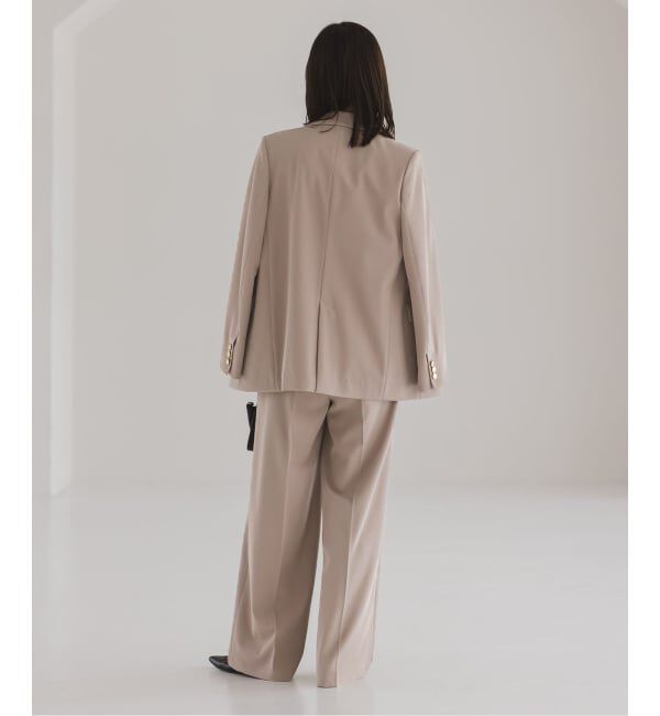 NOBLE「《セットアップ対応》フローツイルピークドラペルジャケット」|テーラードジャケット|